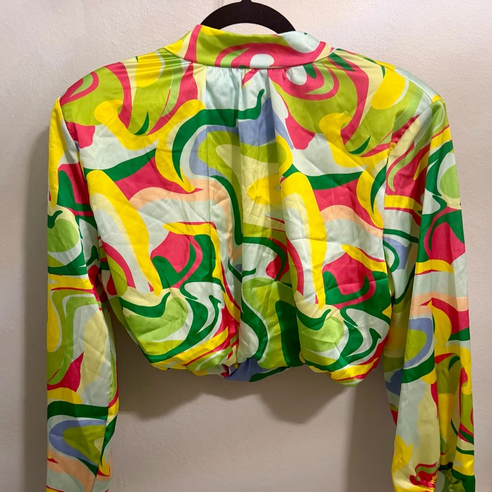 Colorful Abstract Women's Blouse